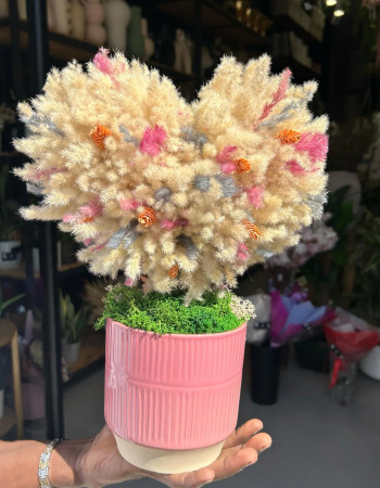 Le coeur Pastel seche