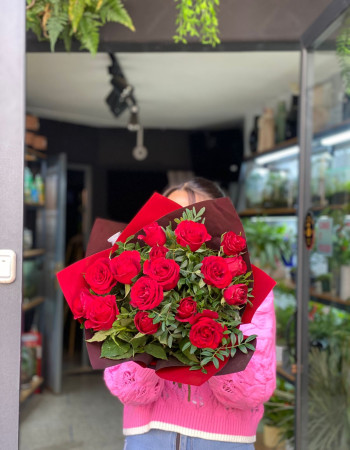 Bouquet roses rouge